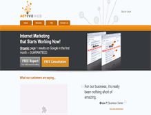 Tablet Screenshot of activeweb.com